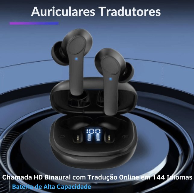 MrMesquita_ShopAuriculares de Tradução em Tempo Real para 144 Idiomas – Suporte Inteligente e MultifuncionalMrMesquita_Shop