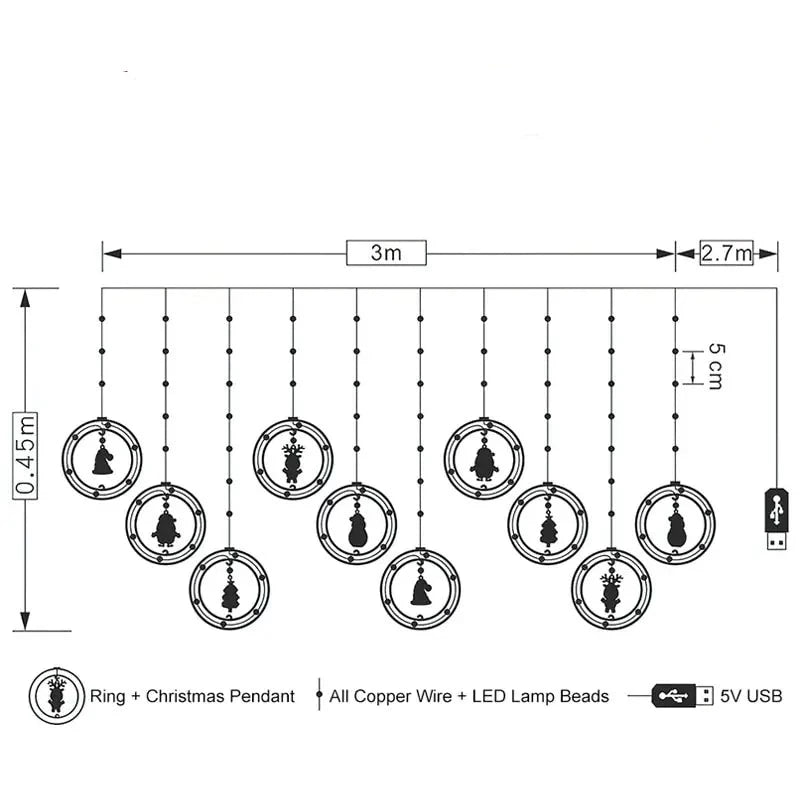 MrMesquita_ShopBrilho Festivo: LED USB Encantada, para um Natal Mágico e um Ano Novo RadianteMrMesquita_Shop