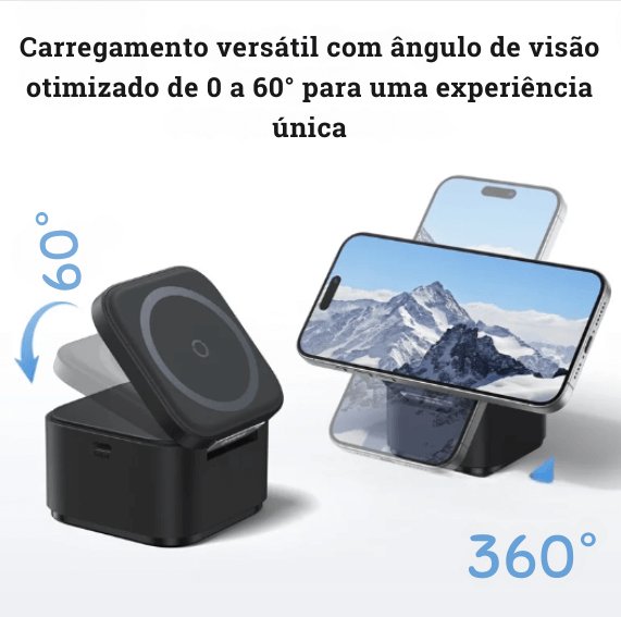 MrMesquita_ShopCarregador Magnetico Sem Fios para iPhone 15/14 Pro e AirPodsMrMesquita_Shop