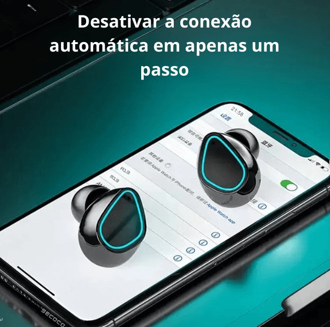 MrMesquita_ShopFones de Ouvido Bluetooth sem Fio - À Prova D'águaMrMesquita_Shop