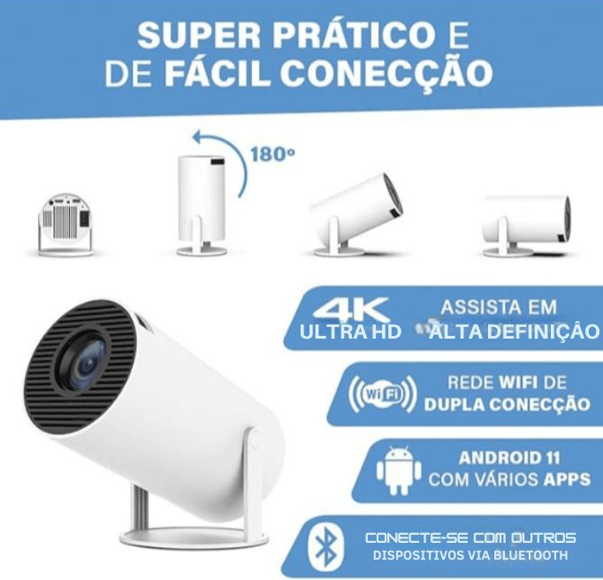 MrMesquita_ShopProjetor Smart 4K Android 11 – Cinema em Casa com Alta DefiniçãoMrMesquita_Shop