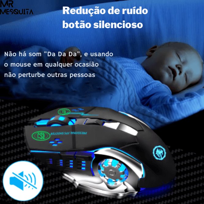 MrMesquita_ShopRato Bluetooth Sem Fios Gaming – Precisão e Conforto para JogadoresMrMesquita_Shop