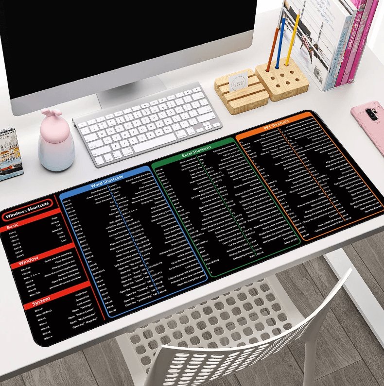 MrMesquita_ShopTapete de Rato e Teclado com Atalhos para Microsoft OfficeMrMesquita_Shop